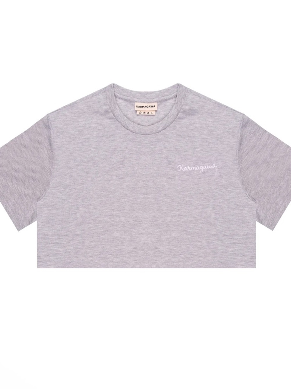 Karmagawa Heather Gray Cropped Tee
